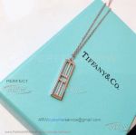 AAA Clone Tiffany T Two Rose Gold Diamond Necklace